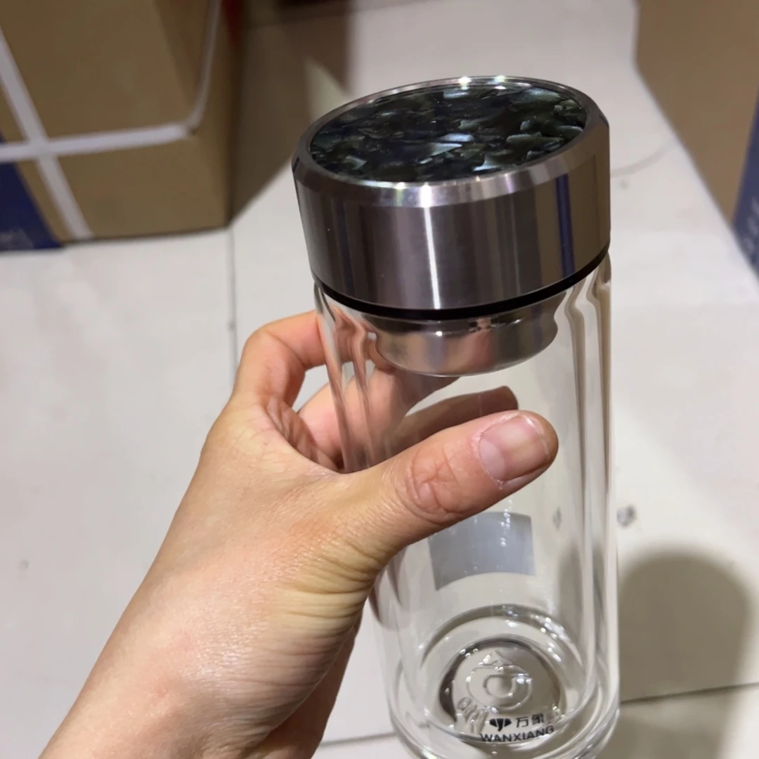 C928双层玻璃杯340杯套340ml