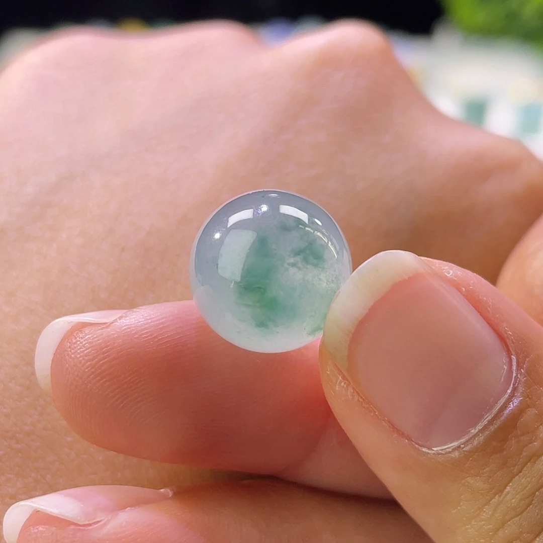 散珠翡翠展示勿拍缅甸翡翠a货卡12+飘花