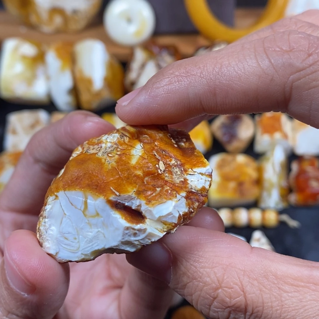 定制琥珀未镶嵌C****u琥珀蜜蜡原石定制