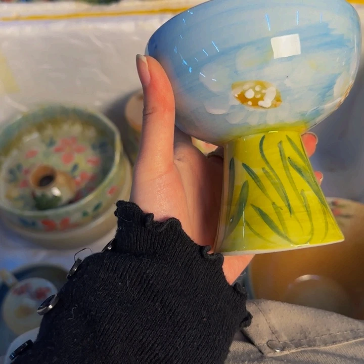 瓷片景德镇陶瓷手工手绘