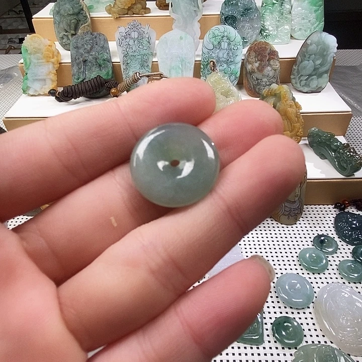 吊坠(不含链)未镶嵌翡翠翡翠平安扣