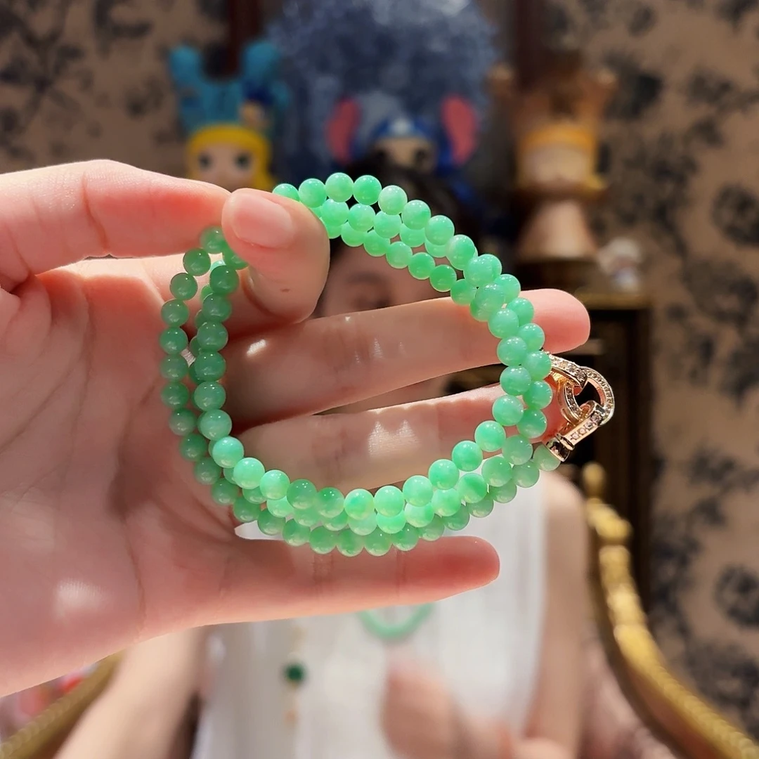 翡翠未镶嵌颈饰颈饰