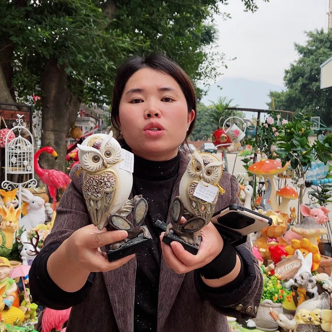 【闪购商品】无铅玻璃花园摆件&000&