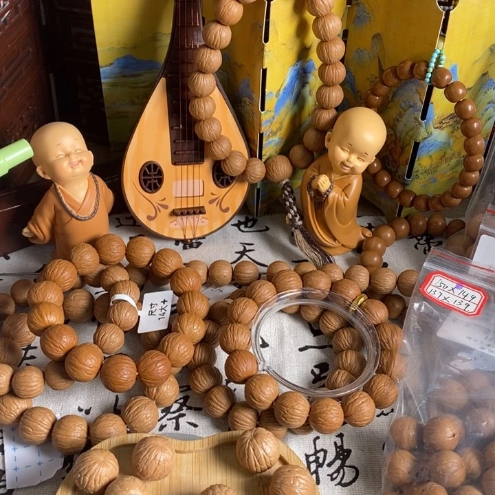 猴头核桃手串墨*聚宝盆