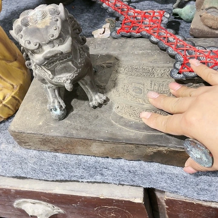 瓦当摆件摆件茶桌茶老*牛