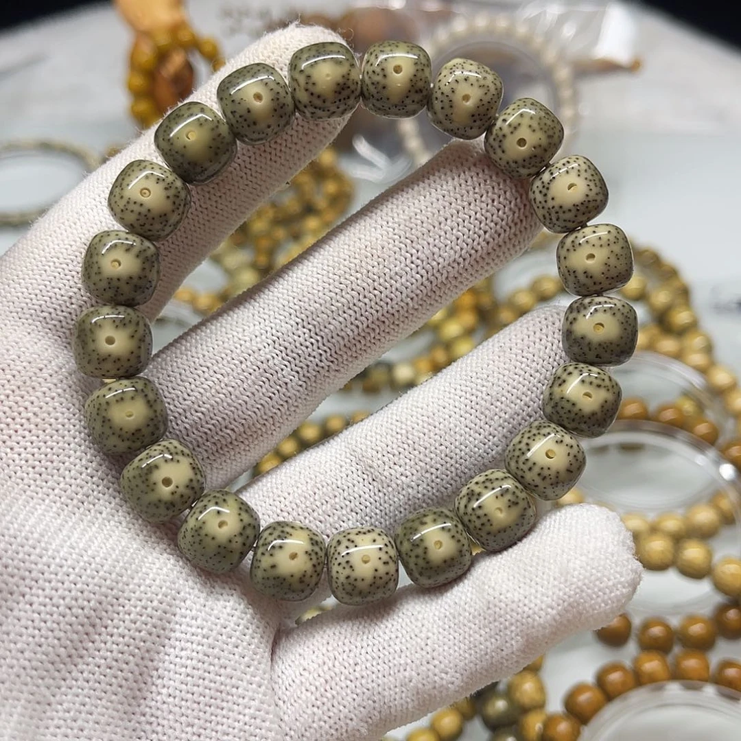 手串星月菩提绿幽灵11×10