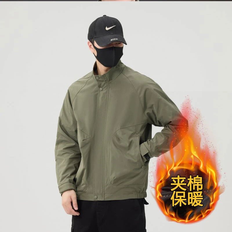 夹克青年2025新款时尚百搭高品质痞帅简约秋冬立领外套上衣潮流男