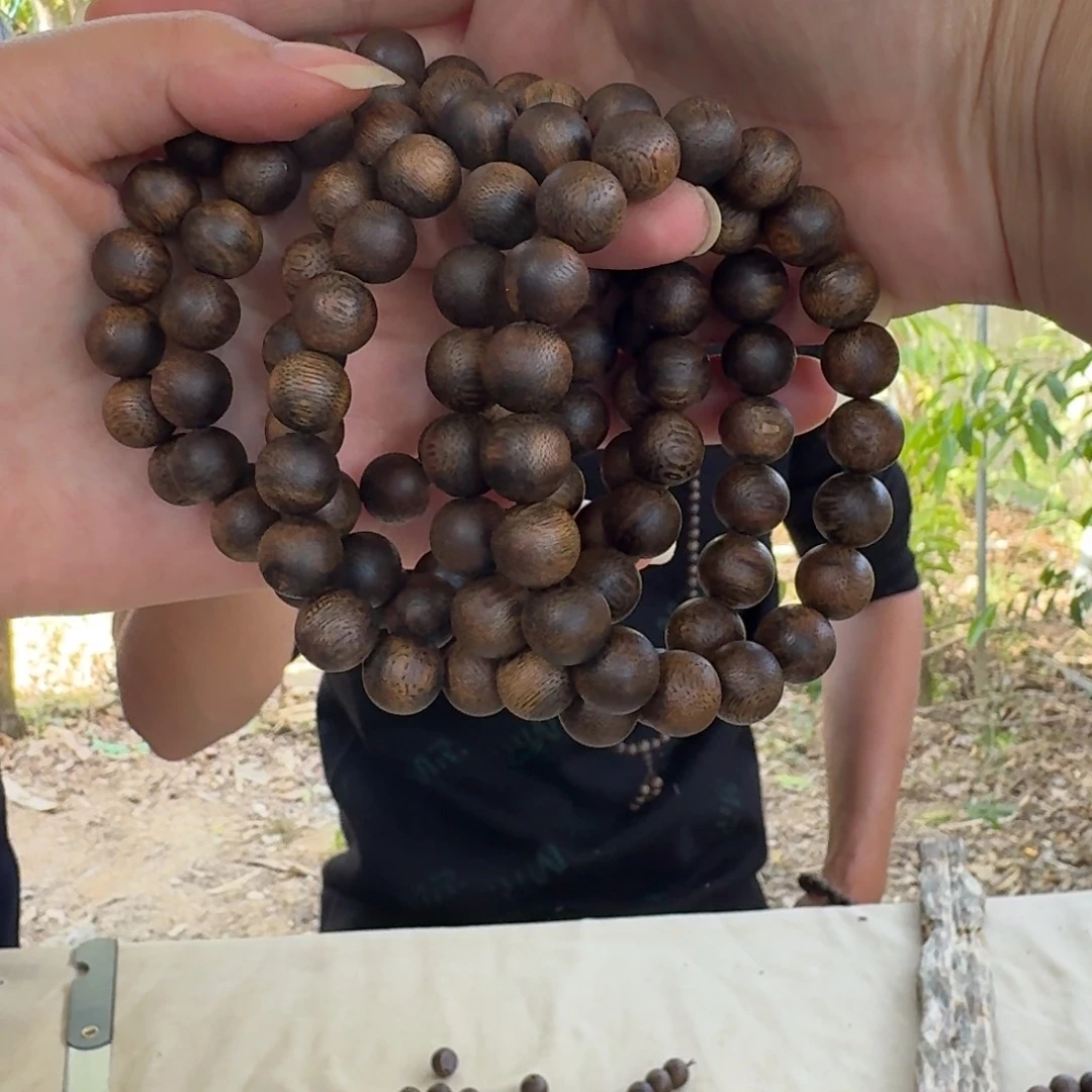 手串沉香绿奇楠沉香单圈约1.1-13多样性发一条