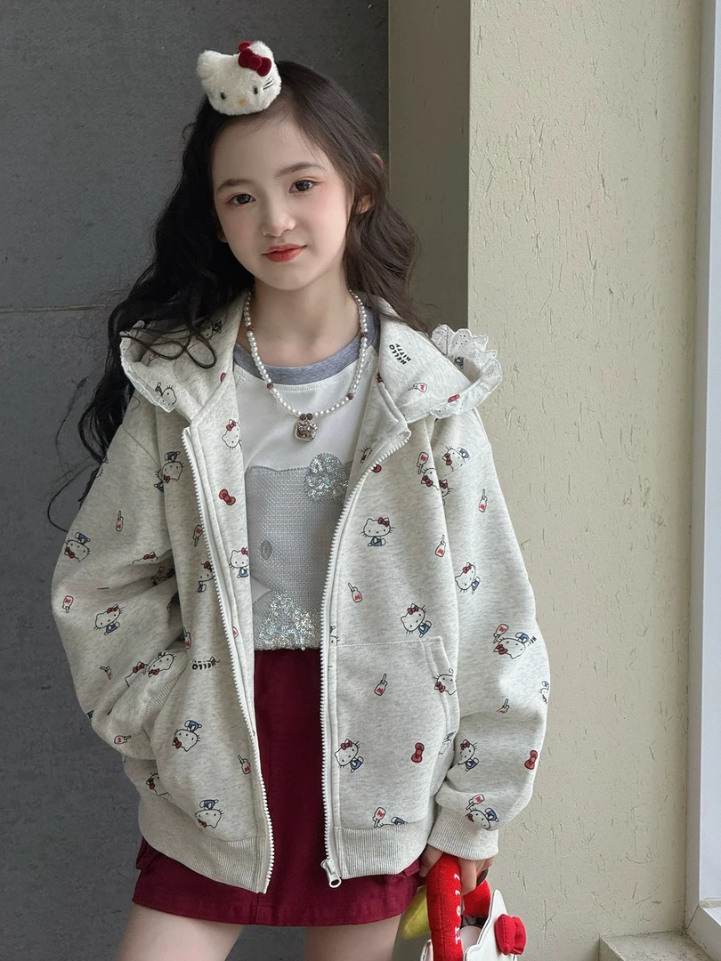 wyy.严选女童2025年新款卡通风外套