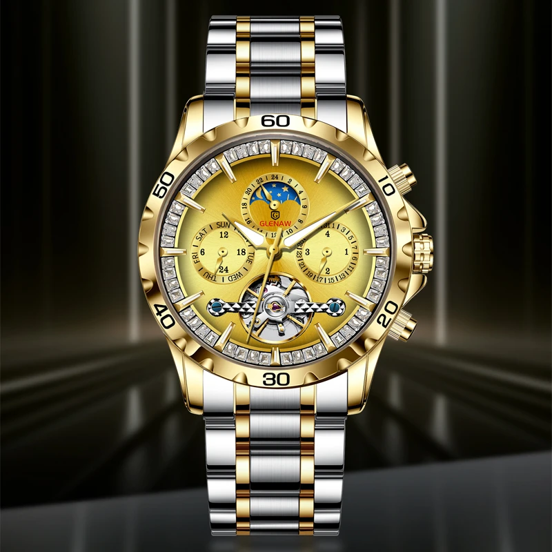 晓雪【JC】【日月星辰】表王手表男士全自动机械腕表-8301