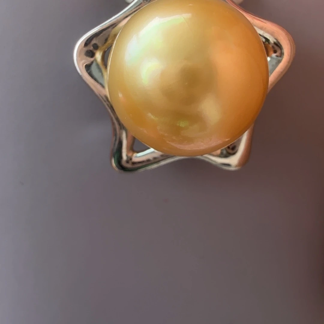 海水珍珠银S925镶嵌颈饰