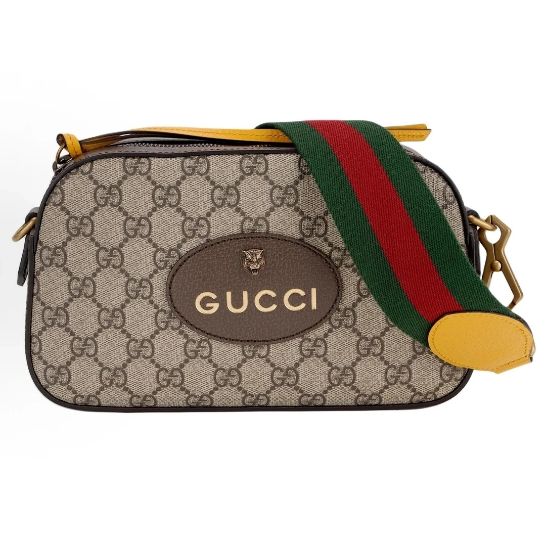 95新 GUCCI/古驰 虎头相机包新款内里单肩女包14819498二奢二奢