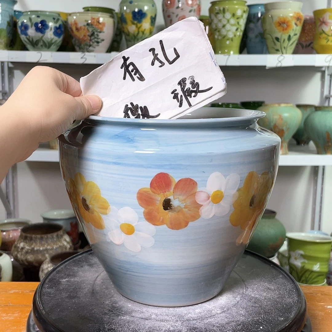 景德镇陶瓷花盆花器暇256
