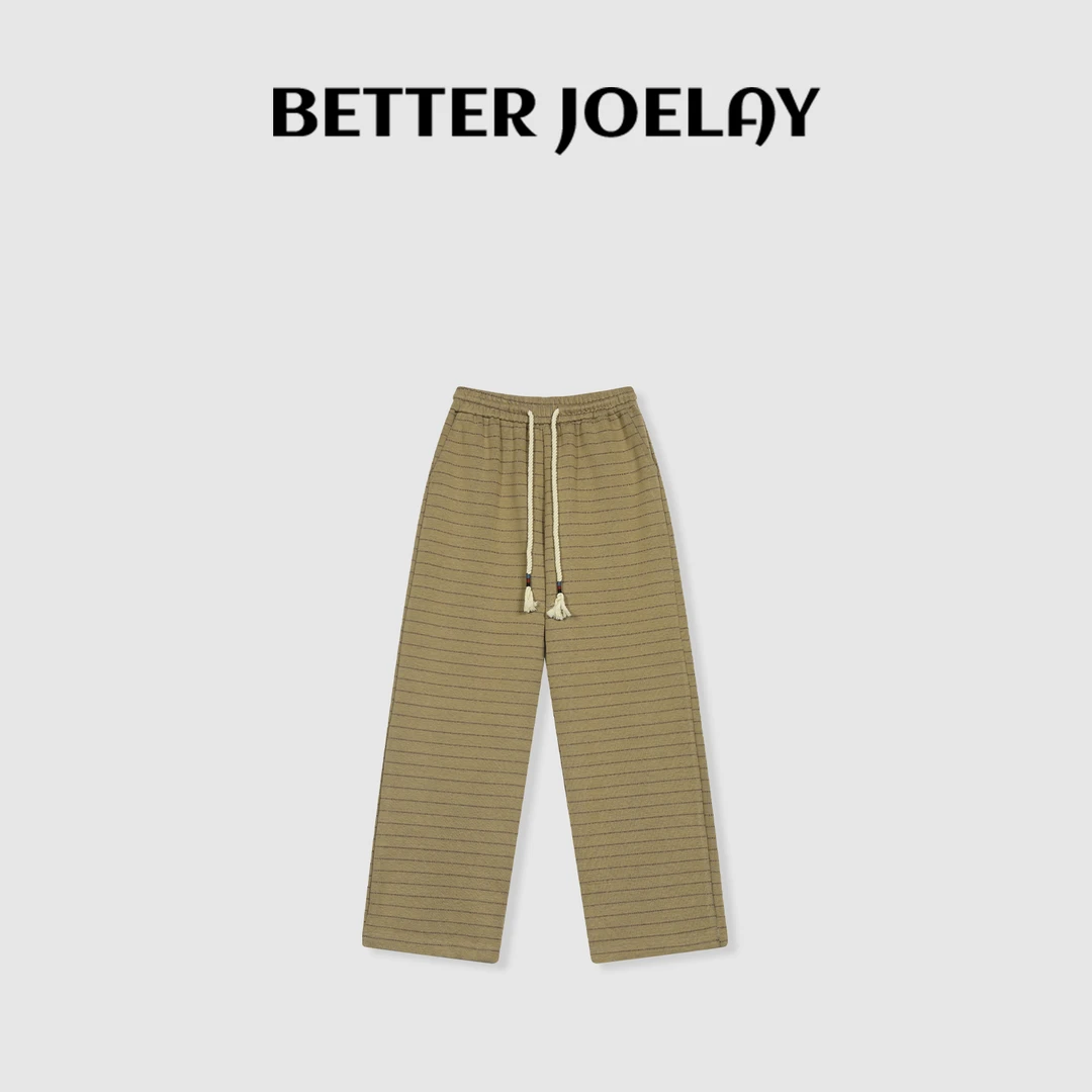 BETTER JOELAY-【巴黎记事】百搭宽松休闲裤经典垂感长裤KKH2171