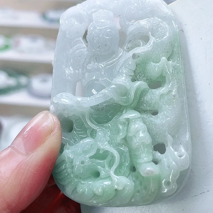 翡翠未镶嵌手链天然翡翠吊坠