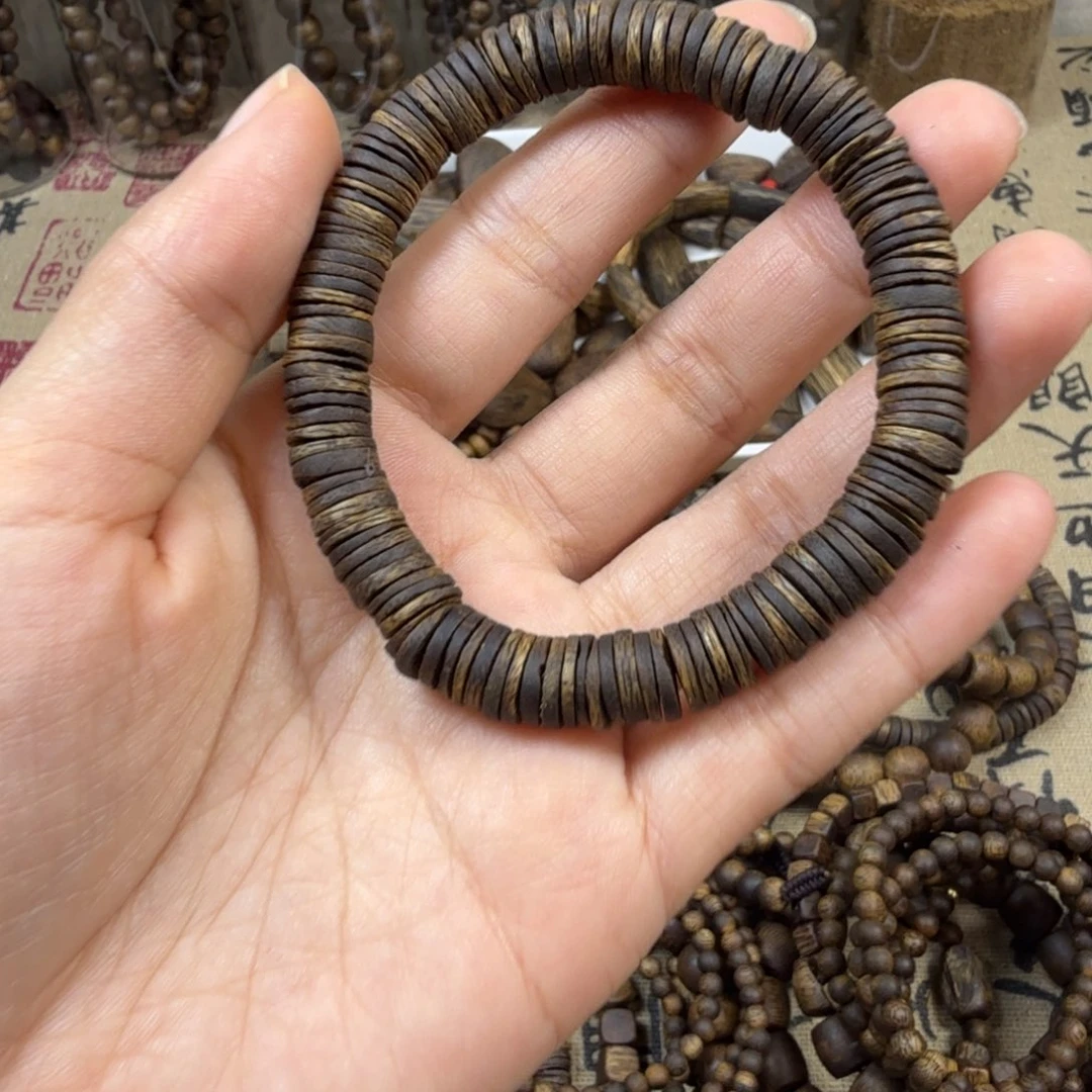 沉香碎屑沉香卡8沉水片片珠