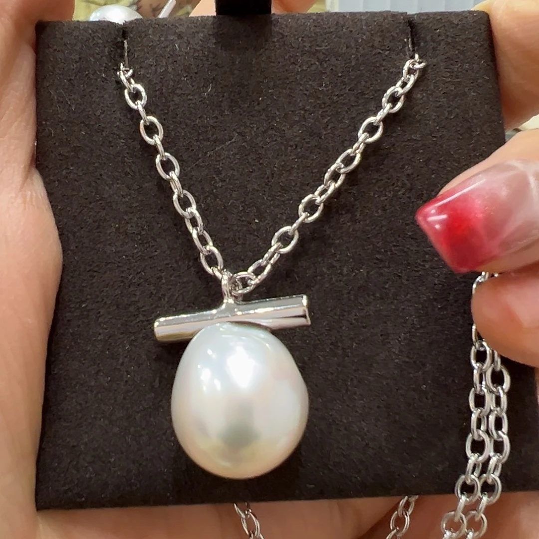 海水珍珠颈饰银S925镶嵌