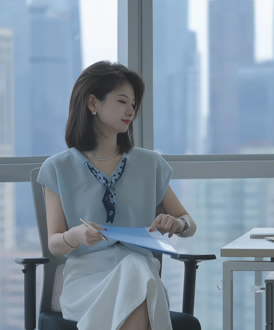 panii【岚鸳】夏季新款天丝亚麻显白时尚翻领无袖带丝巾连身针织衫