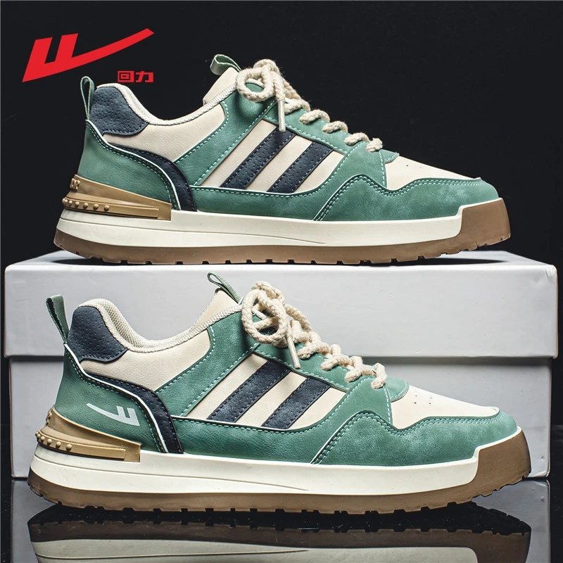 回力男鞋2025冬季新款潮流休闲板鞋男士厚底耐磨防滑百搭潮鞋子