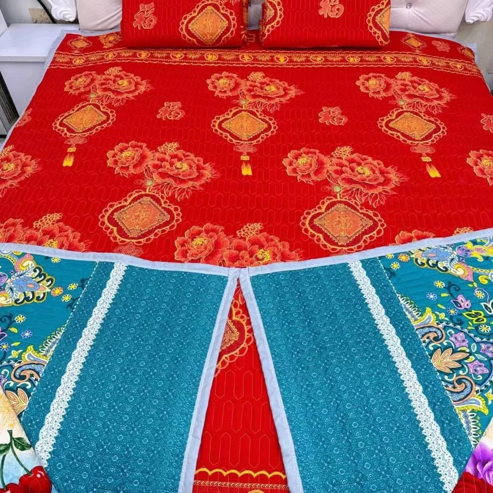 加厚床盖双人床榻榻米盖两用三层夹棉防滑亲肤耐脏牛奶绒炕单炕盖