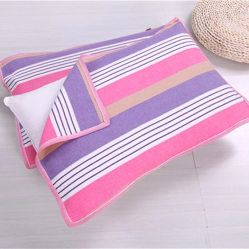 枕巾四季凉爽老粗布棉麻一对装透气加厚款防汗单人大号枕头毛巾