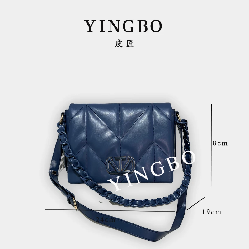 【英柏甄选】ZT-95002-经典蓝 然与纯小众设计感时尚单肩百搭女包
