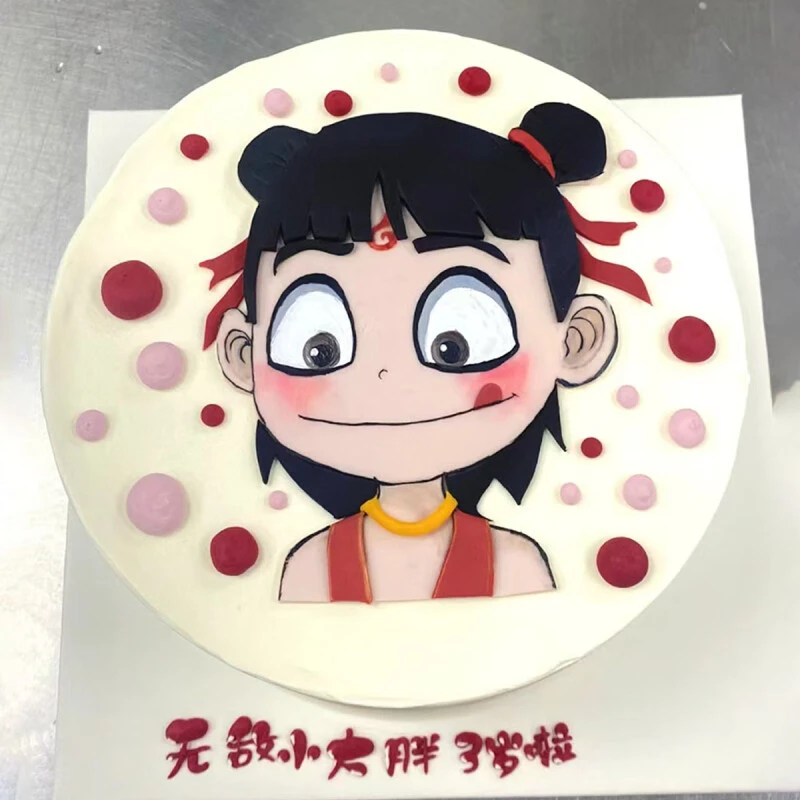 哪吒生日蛋糕敖丙主题创意定制儿童男孩女孩电影全国同城哪吒蛋糕