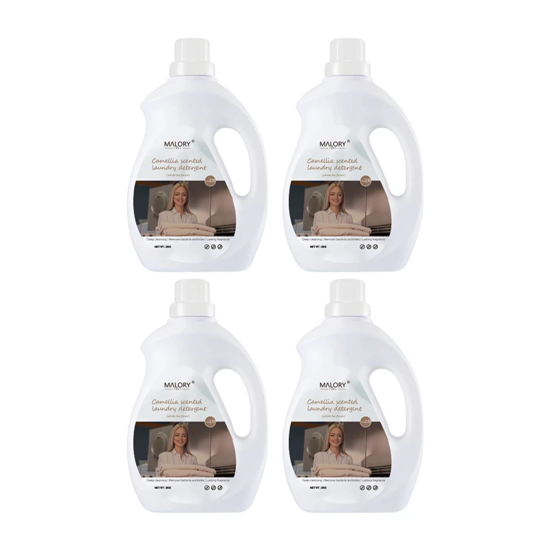 MALORY高端衣物护理茶靡香氛洗衣液2Kg×4瓶