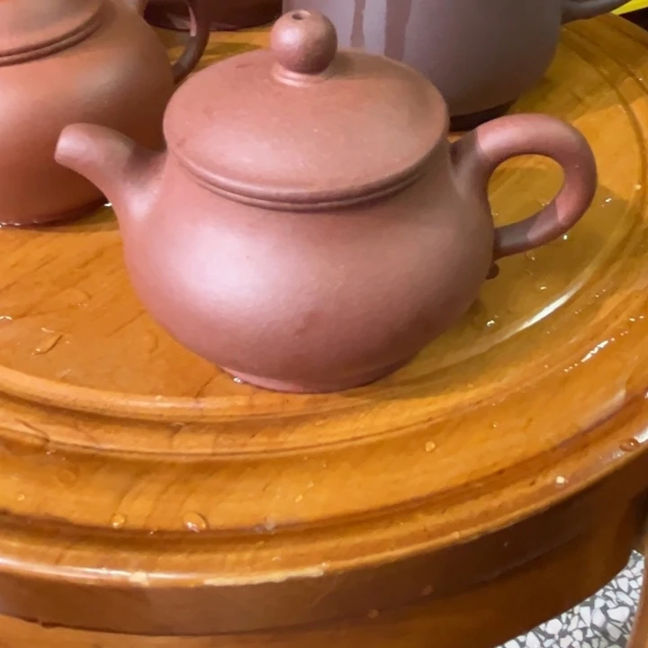 紫砂茶壶紫泥潘壶孤品150cc