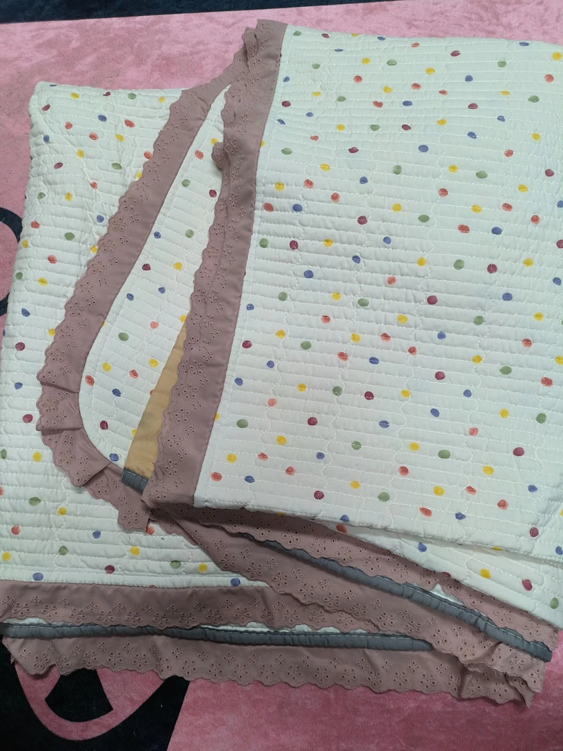 【花边款糯叽叽】A类双面加厚绗缝透气柔软防滑水洗四季通用床盖