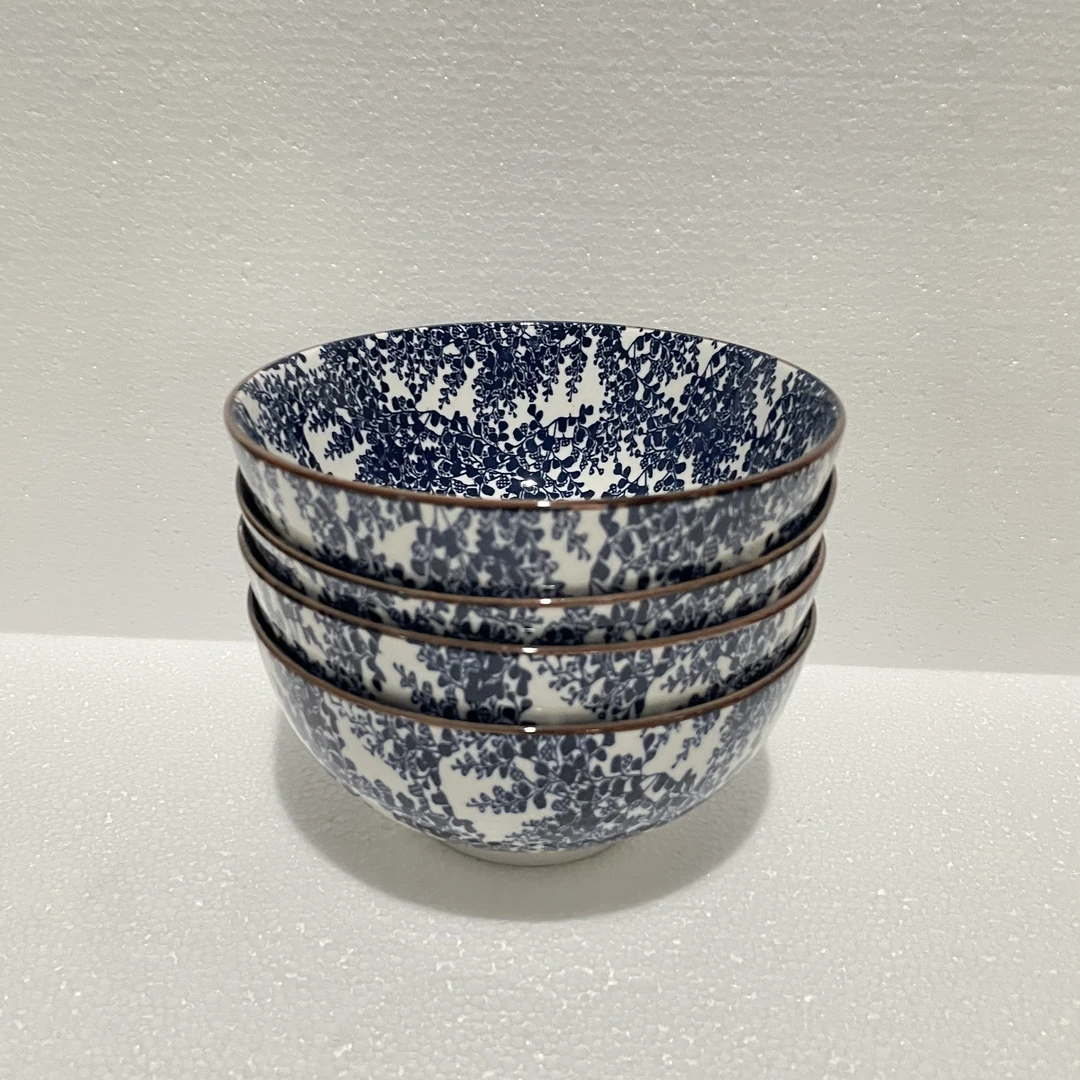 釉下彩-青花瓷6英寸面碗（4个装）