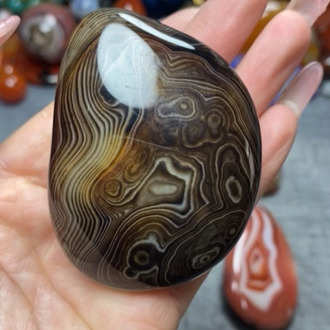 玛瑙/玉髓珠宝奇石未镶嵌面***油