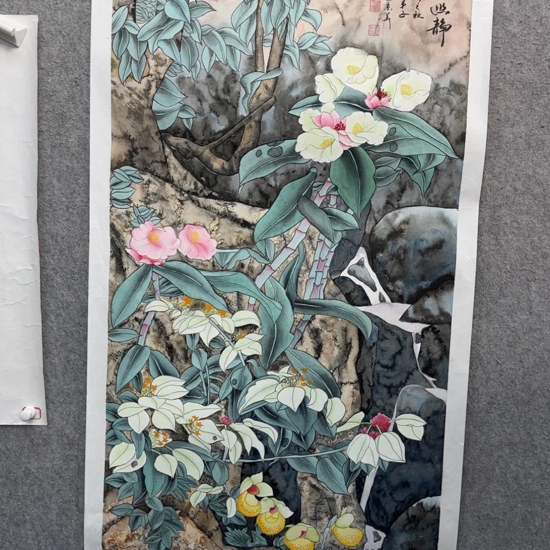 悲鸿弟子陈日新老师画作