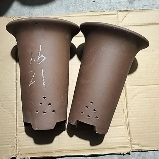 紫砂小号兰花紫泥两个