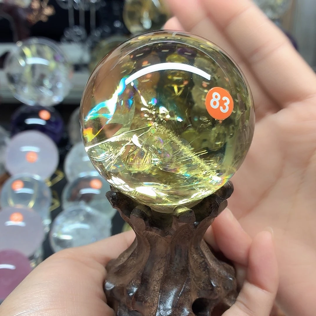 平***静水晶珠宝半成品未镶嵌温感彩63A891