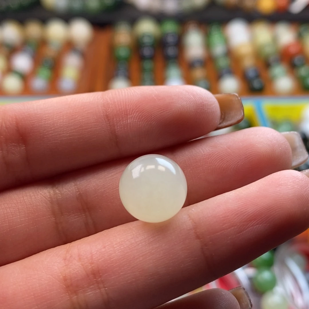 和田玉未镶嵌珠宝奇石福利浅晴水单珠z12（有水线