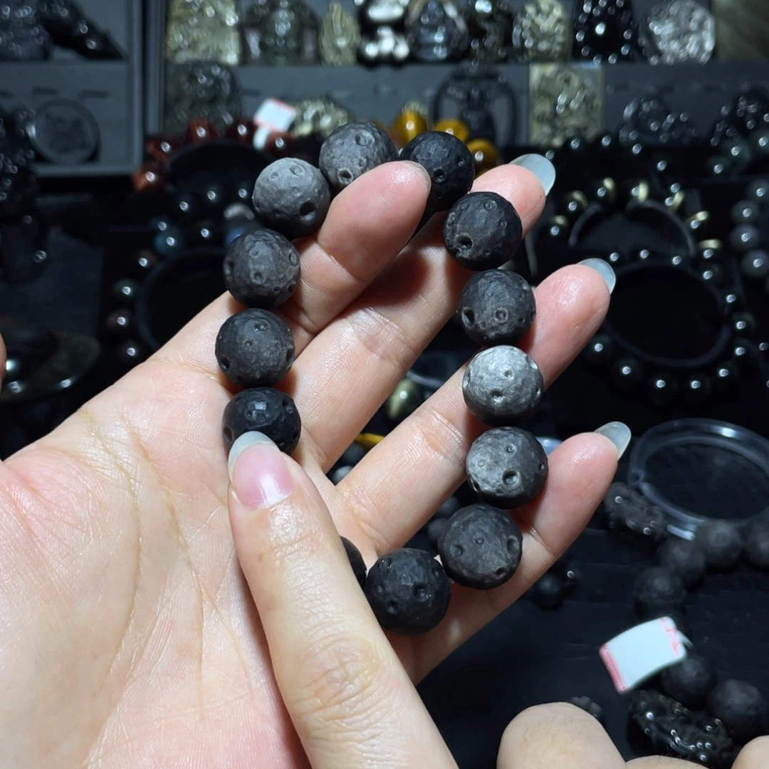 黑曜岩珠宝奇石未镶嵌妞*