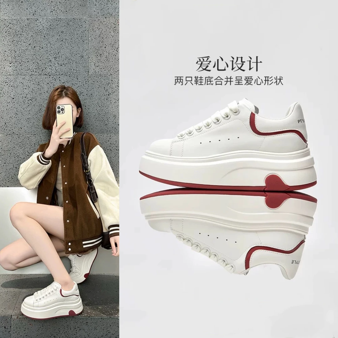 （温州仓）001-200厚底小白鞋女2025新款女鞋