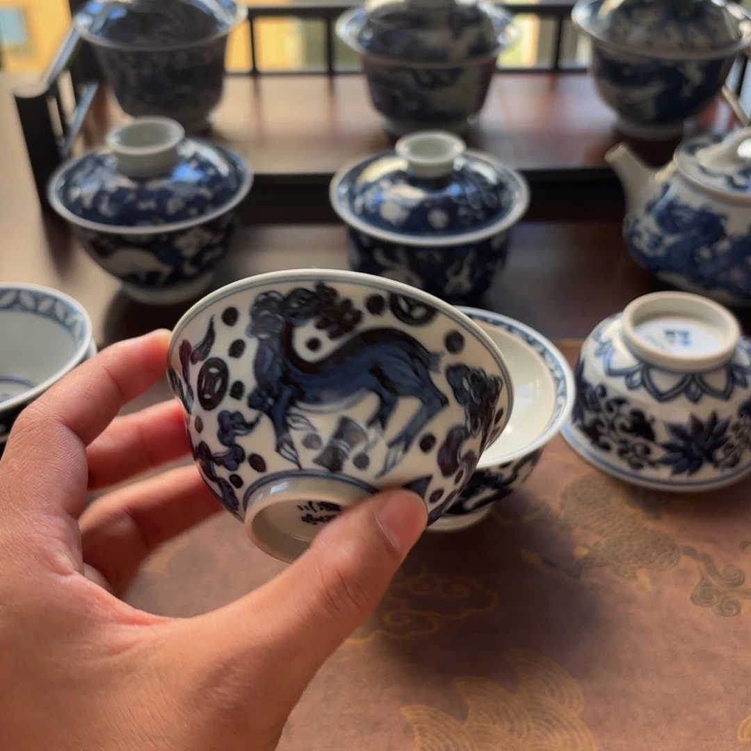 摆件景德镇手绘茶器