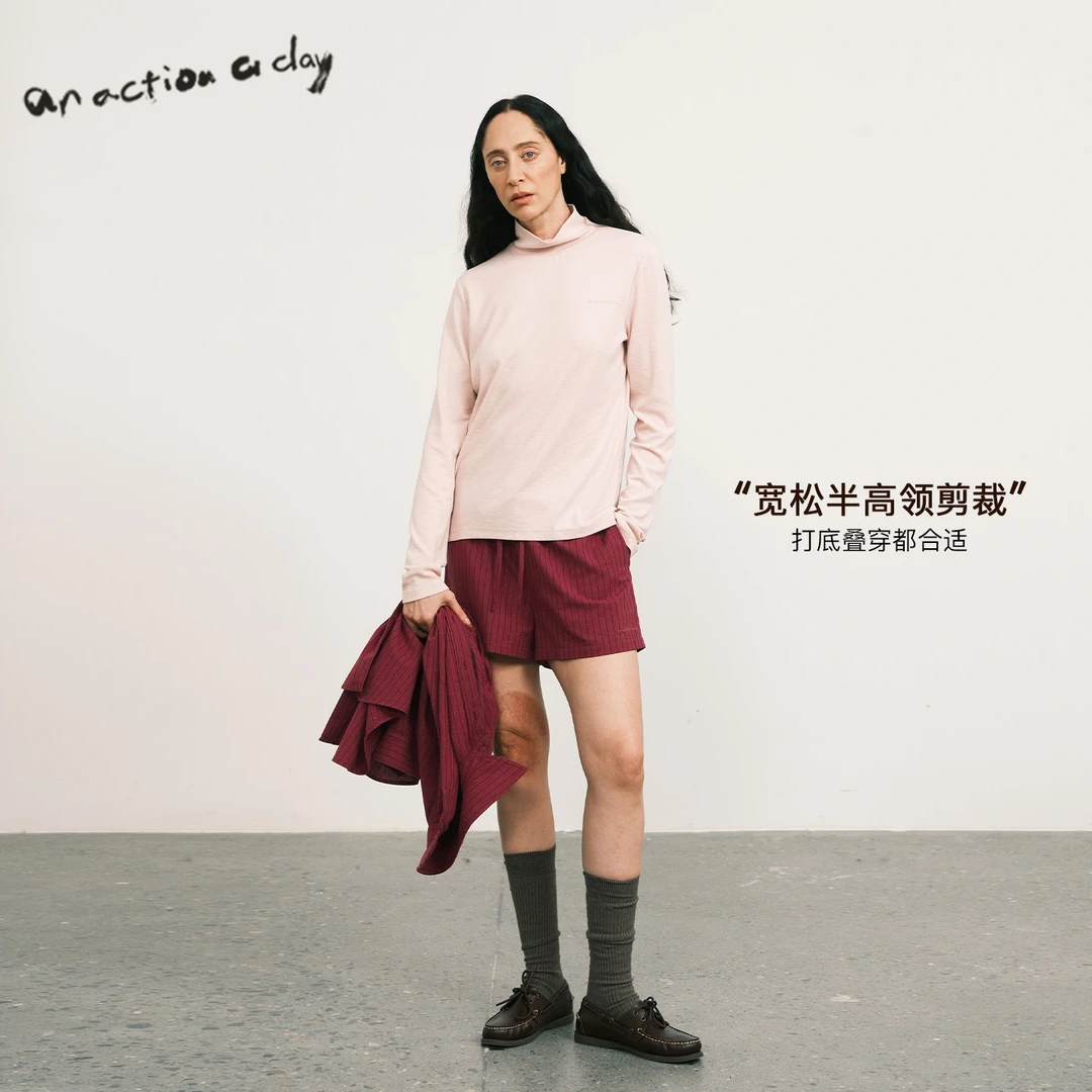 【直播专属】AAAD | Basic Wear 秋冬保暖竹节纹半高领基础打底衫