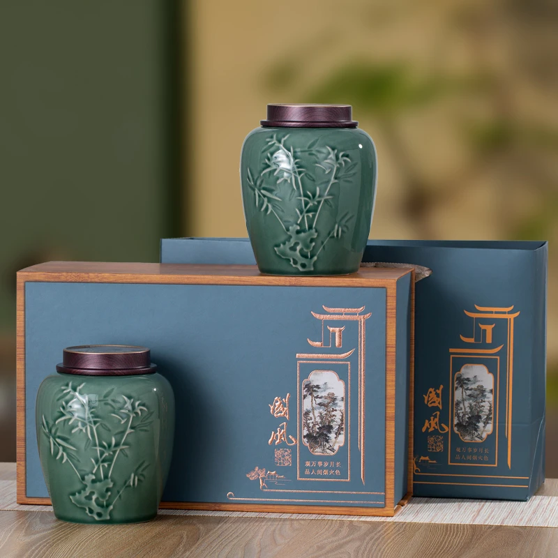 2025年茉莉花茶新茶浓香型茉莉耐泡型花草茶国风陶瓷罐装礼盒装