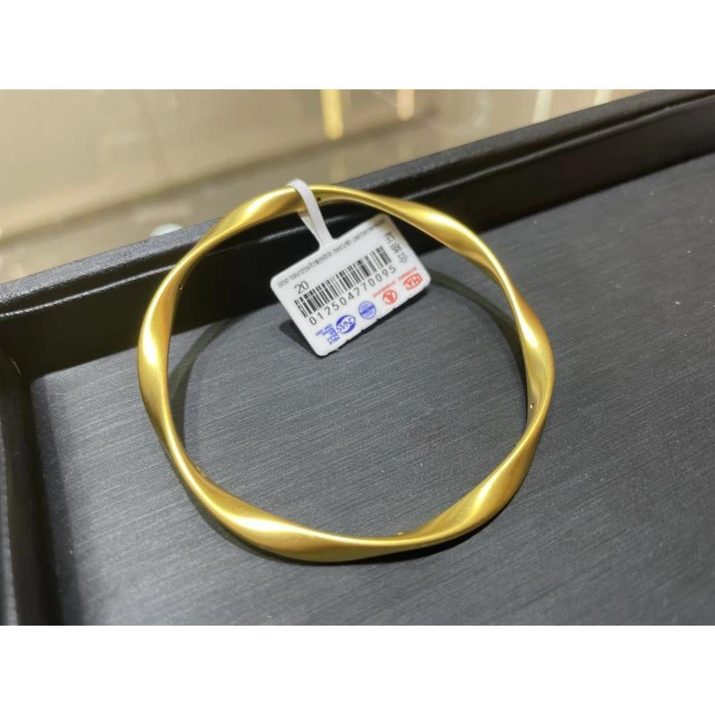 【金展珠宝】足金  古法莫比乌斯手镯