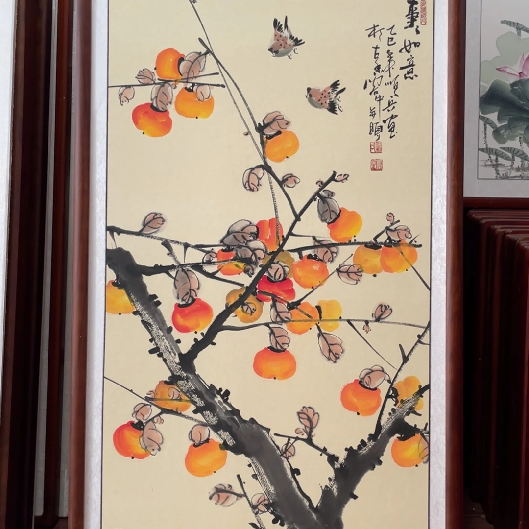 国画带框尺寸63*123厘米