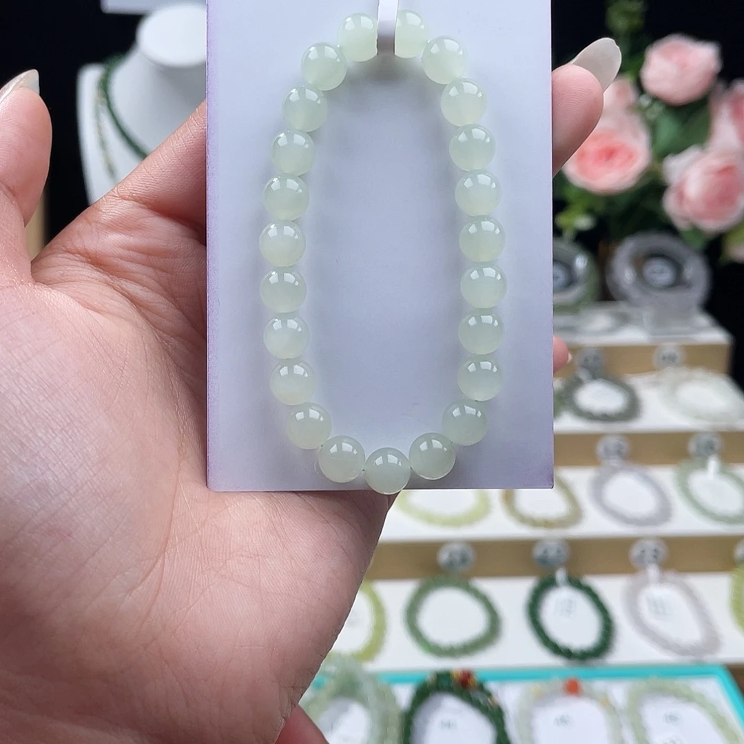 霜***降和田玉未镶嵌手链拍3发1