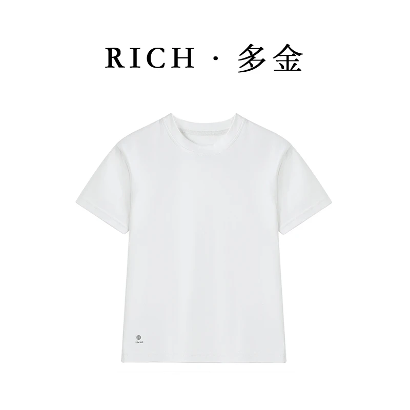 白色宽松短袖T恤打底衫女款夏季爆款2025新款高级感百搭显瘦上衣