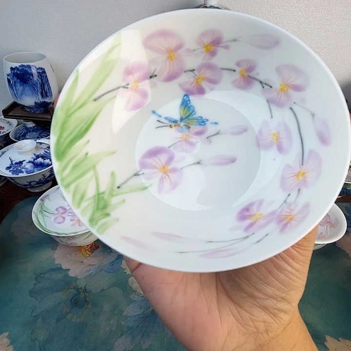 忠意堂釉下彩蝶恋花