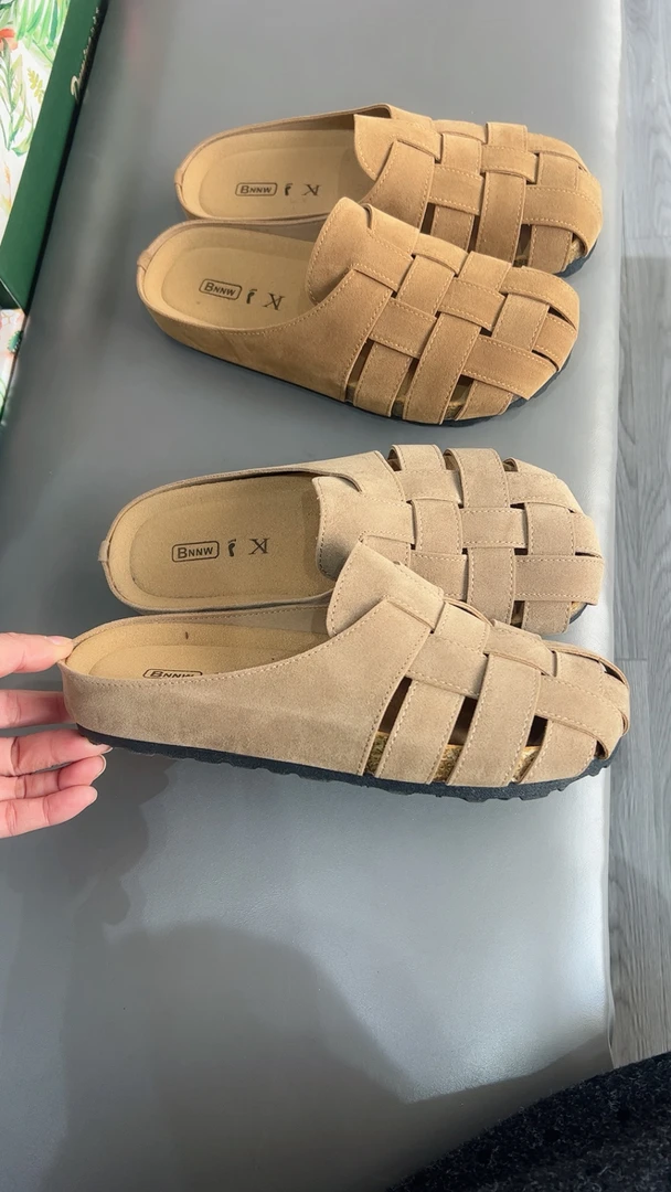 2025春款新款休闲百搭镂空时尚博肯鞋