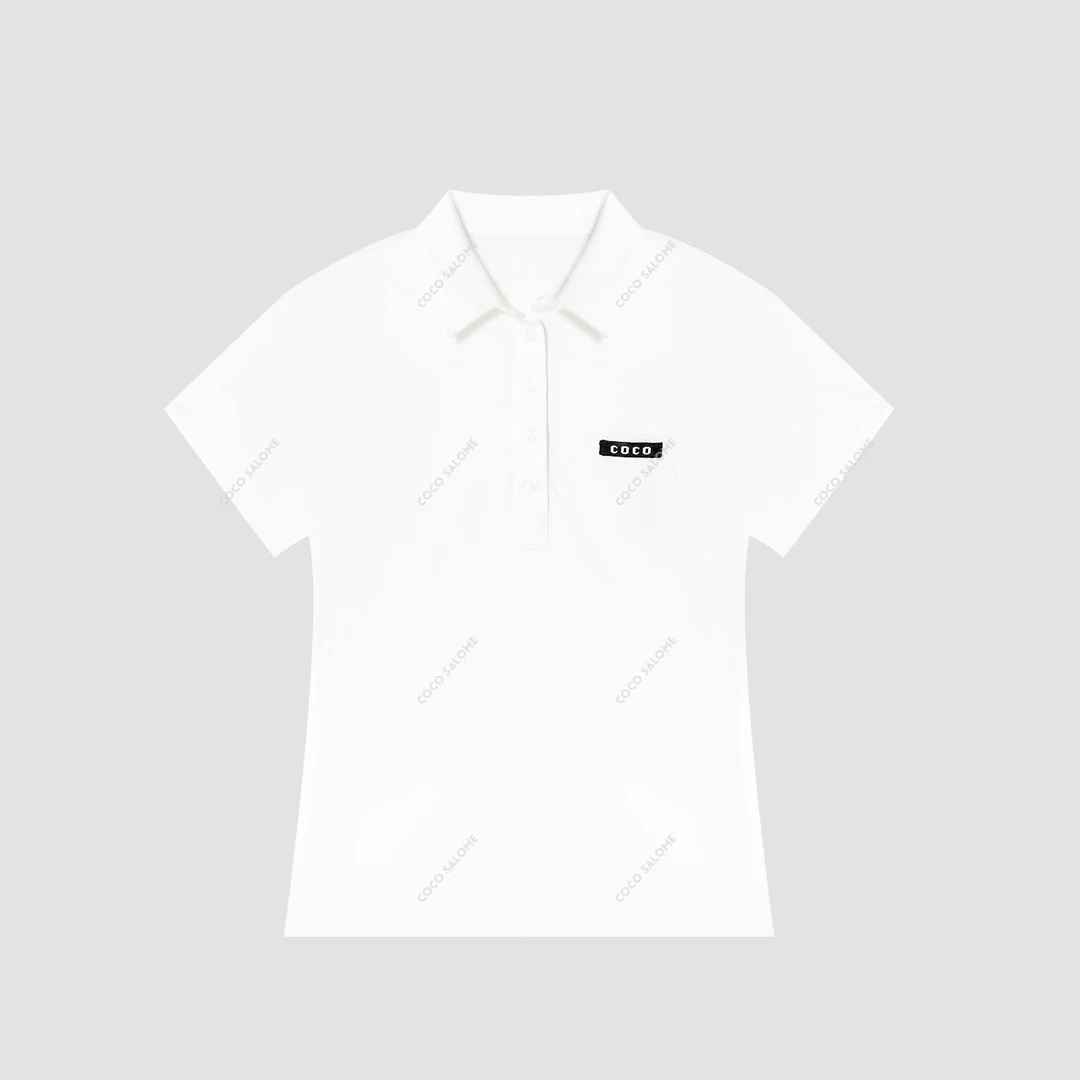 安安推荐【文艺分子】桑蚕丝+莫代尔口袋POLO领轻奢短袖BL-TB215