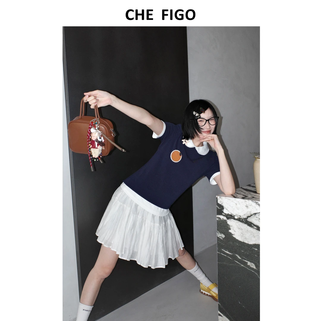 CHEFIGO紧密织造罗纹短袖