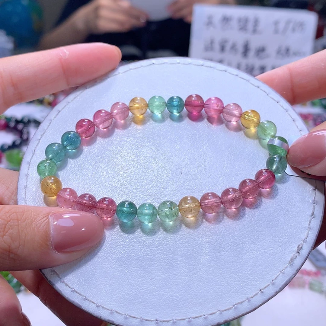 【闪购商品】未镶嵌手串碧玺7m